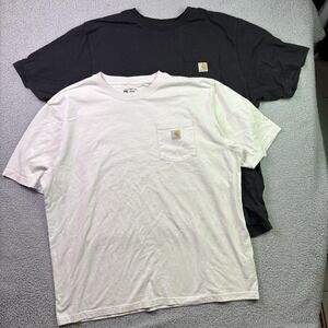 Lot Of 2 Carhartt Pocket Tee Shirts Mens 2XL Relaxed Fit Iconic K87